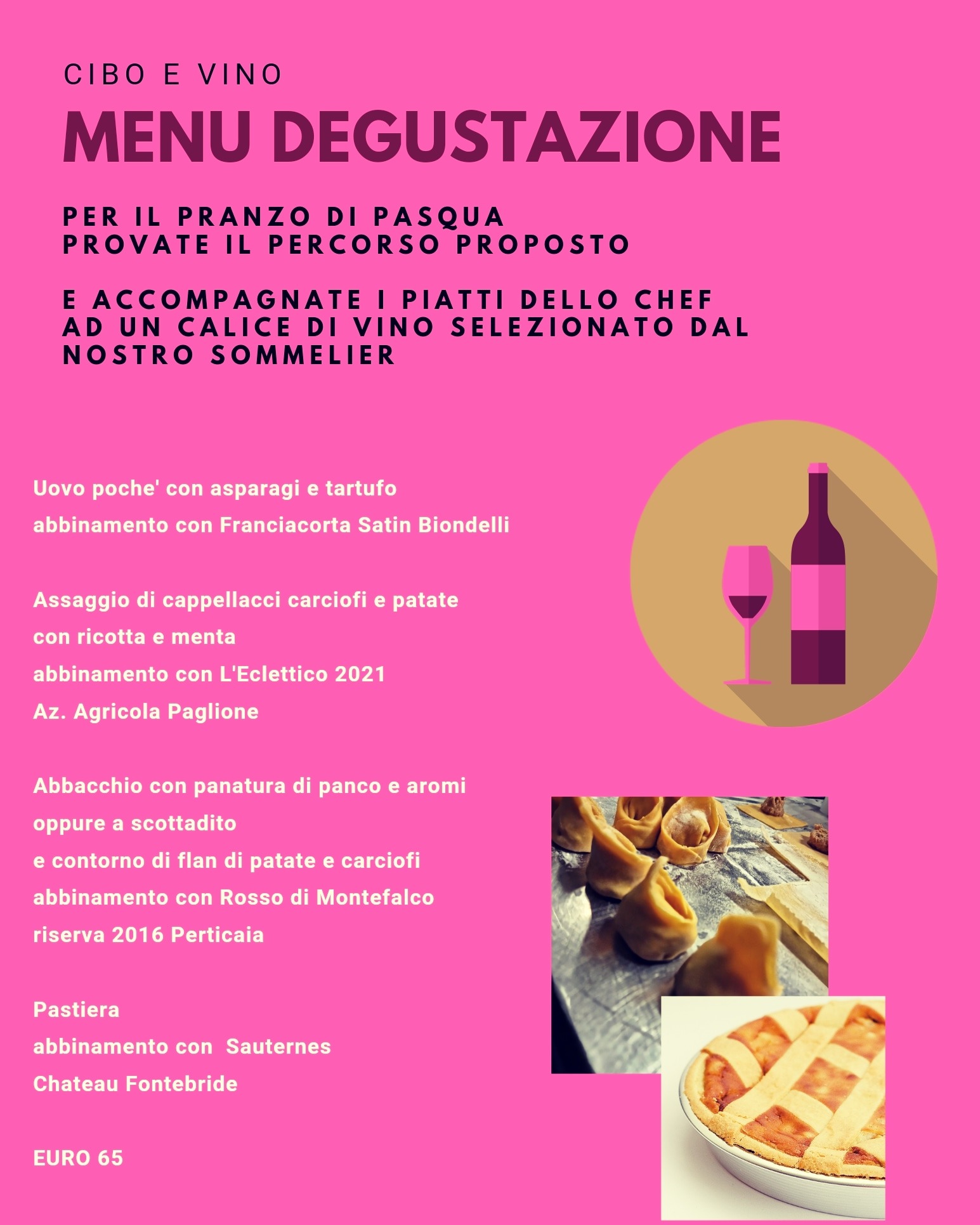 I menu degustazione